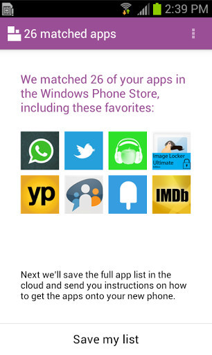 Switch to Windows Phone: Das Problem an der App - ob die vorgeschlagenen Alternativen etwas taugen, erfährt man erst nach dem Umstieg auf Windows Phone