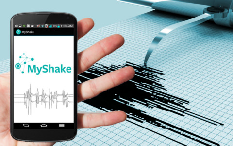 App schaltet Smartphones zum seismischen Sensor-Netzwerk zusammen.