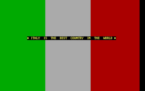 Malware ITALIAN.COM: Italien ist das beste Land der Welt. Damit Sie es nicht vergessen, steht es auf Ihrem Bildschirm. Für immer!