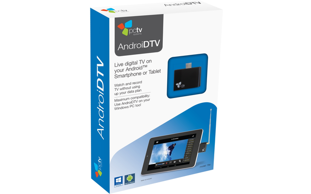 Der DVT-T-Stick zum Preis von 69,95 Euro lässt sich auch an PCs und Notebooks mit Vista, Windows 7 oder 8 nutzen.