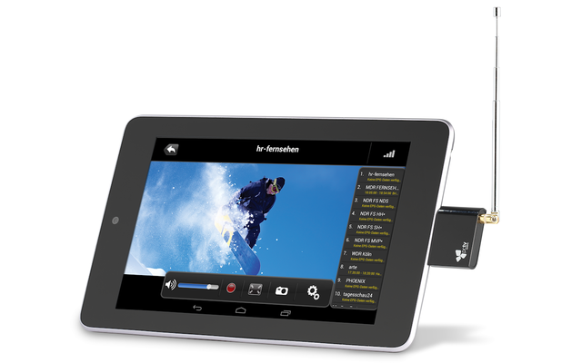 Der Akku des Nexus 7 Tablets soll unterwegs für bis zu vier Stunden TV-Empfang reichen.