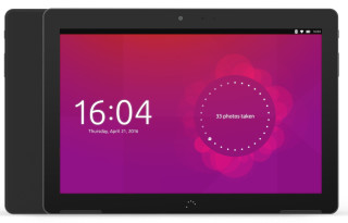 Ubuntu-Tablet in schwarz