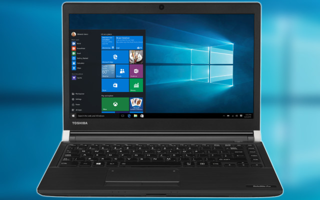 Toshiba Notebook mit Windows 10