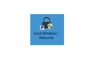 „Create Lock-Shortcut“ erzeugt eine Verknüpfung auf dem Desktop, mit der Sie WinLockr per Doppelklick ausführen