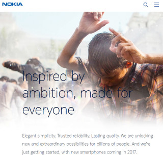 Nokia Smartphones Webseite
