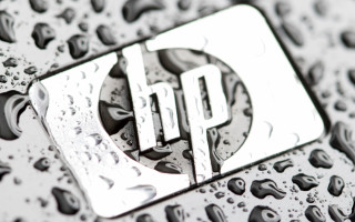 HP-Logo mit Wassertropfen