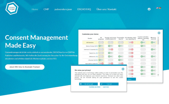 Consentmanager Screen