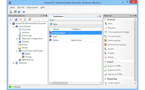 Power GUI erweitert die Windows-Powershell um eine grafische Bedienoberfläche, einen Skripteditor und die vorgefertigten Skripts der Powerpacks.