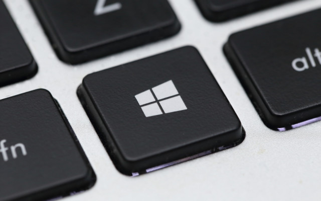 Windows-Logoa auf Tastatur