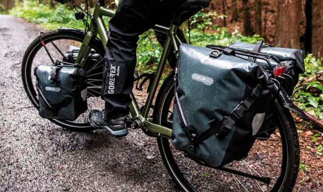 Ortlieb-Tasche auf Fahrrad-Gepäckträger