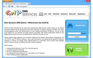 GoIP: Der deutschsprachige Dienst GoIP ermöglicht das Anlegen von bis zu 15 Subdomains pro Nutzer. Dafür steht Ihnen die Domain „.goip.de“ zur Verfügung.