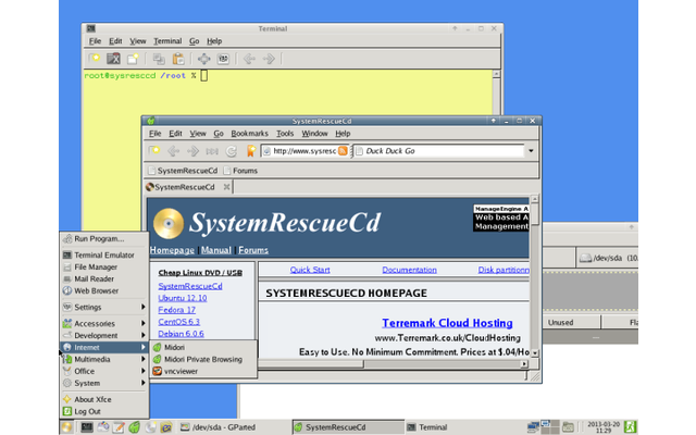 System Rescue CD rettet wichtige Daten, wenn das Betriebssystem etwa nach einem Absturz nicht mehr startet.