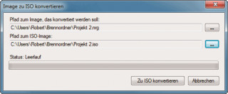 ISO-Konvertierung: CD Burner XP konvertiert NRG- und BIN-Dateien auch in das ISO-Format