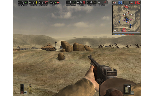 In Battlefield 1942 erleben Sie packende Multiplayer-Schlachten vor dem Hintergrund des zweiten Weltkriegs.