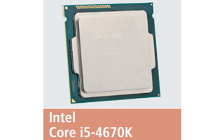 Intel Core i5-4670K: 4 CPU-Kerne mit 3400 MHz CPU-Takt, 84 Watt TDP, Straßenpreis: 200 Euro.