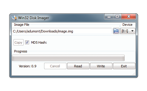 Platz 25 – Win32 Disk Imager: Das Tool erzeugt Images von USB-Sticks und Speicherkarten