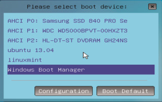 Das UEFI-Boot-Menü: Normalerweise erscheinen Betriebssysteme automatisch im UEFI-Boot-Menü. Falls das mal schiefgeht, hilft Easy UEFI