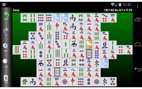 Mahjongg Builder ist eine überaus sehenswerte Umsetzung des beliebten Patience-Spiels Mahjong Solitaire. In dieser Android-Sammlung von 19 Solitaire Spielen gilt es, möglichst alle Spielsteine vom Tisch zu räumen.