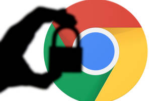 Chrome mit Sicherheitsschloss