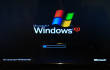 Windows XP auf Laptop-Bildschirm