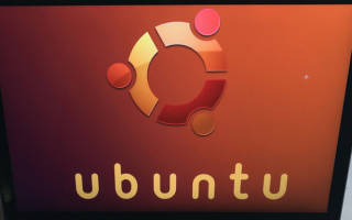 Ubuntu auf Laptop-Bildschirm