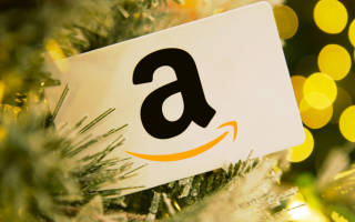 Weihnachtsbaum mit Amazon-Karte