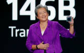 Lisa Su, AMD-CEO, präsentiert den Prozessor Instinct MI300