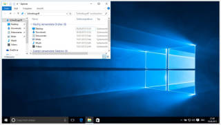 Ein Explorer-Fenster auf einem Windows-10-Desktop