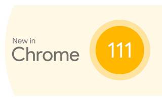 Google-Banner "New in Chrome 111"