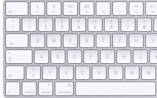 Ein Auschnitt von einer Apple-Tastatur