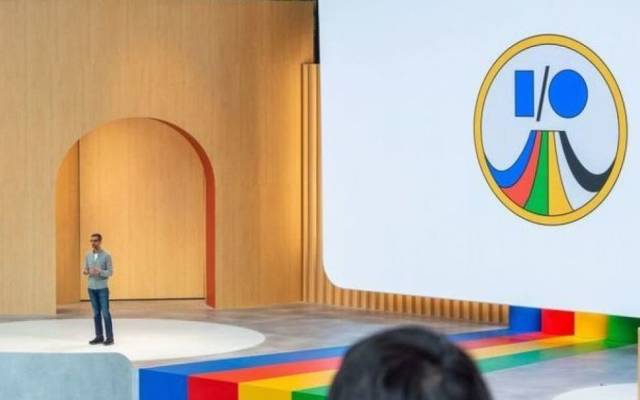 Sundar Pichai, Chef von Google, spricht bei der Entwicklerkonferenz Google I/O.