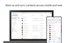 Kontakte-App auf Laptop und Handy