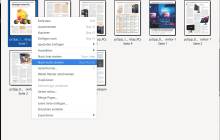 Screenshot zeigt PDF-Arranger mit ein paar Beispiel-PDFs