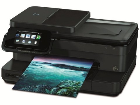 E-Print von Hewlett-Packard: HP-Drucker wie der Photosmart 7520 unterstützen neben dem hauseigenen Cloud-Printing-Service E-Print auch Apples mobilen Druckstandard Airprint.