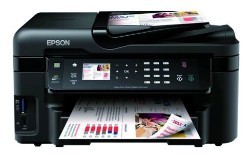 Neue Druckertechniken: Der Epson Workforce WF-3540 verfügt über WLAN, Farbdisplay und Touchscreen, druckt direkt von USB-Sticks und SD-Karten und unterstützt Cloud-Printing und Scan-to-Cloud.