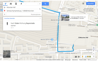 Der überarbeitete Routenplaner von Google Maps zeigt Ihnen Schnappschüsse zu jedem Abbiegepunkt Ihrer Route. Diese Abbiege-Vorschau realisiert Google mit Hilfe von Street View.