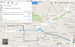 Auto? Fahrrad? Straßenbahn? Ganz gleich welches Verkehrmittel Sie wählen, Google Maps findet den idealen Weg zu Ihrem Ziel und zeigt dabei auch die besten Alternativrouten auf der Karte.
