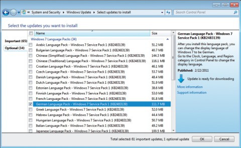 German Language Pack: Damit stellen Sie die virtuellen Windows-PCs auf Deutsch um.