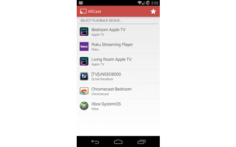 AllCast - Diese App des CyanogenMod-Entwicklers Koushik Dutta streamt Fotos, Videos und Musik vom Android-Smartphone oder -Tablet entweder direkt auf den Fernseher oder aber auf Googles Chromecast.