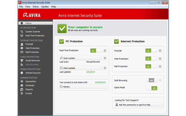 Avira Internet Security 2014
