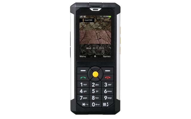 CAT B100 - Ein klassisches Bar­type-Handy für richtig harte Kerle: Das CAT B100 von Bullit Mo­bile ist gemäß der Norm IP67 vor Schmutz und Wasser geschützt. Es soll außerdem ­auch noch bei extremen Temperaturen von –25 bis +55 Grad Celsius funktionieren.