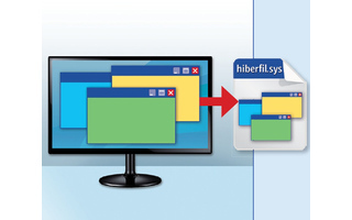 HORM einschalten - Wenn Sie HORM aktivieren, dann schreibt Windows den aktuellen Zustand in die Datei „hiberfi l.sys“.