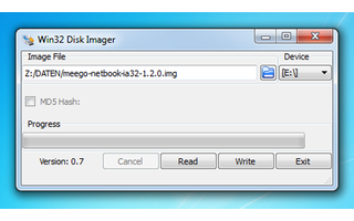Der kostenlose Win32 Disk Imager schreibt Datenträgerabbilder aus ISO- und IMG-Dateien auf USB-Sticks oder SD-Karten und macht sie bootfähig.