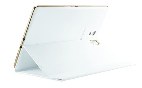 Galaxy Tab S Book Cover - Das "Book Cover" ist in insgesamt sechs verschiedenen Farben erhältlich und erlaubt drei verschiedene Tablet-Positionen für ein komfortables Arbeiten.