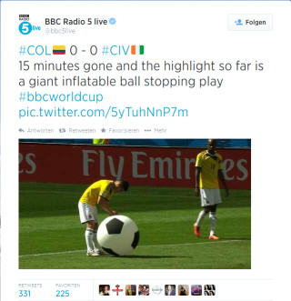 Kolumbien - Elfenbeinküste: Komisch, in der ersten Halbzeit wollte der Ball einfach nicht ins Tor.