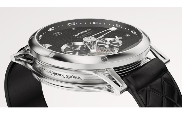 Kairos Smart Watch - Im Gegensatz zur Konkurrenz arbeitet im Gehäuse dieser Smartwatch ein mechanisches Uhrwerk von Miota oder Soprod, das 42 Stunden Gangreserve bieten soll. Dennoch verfügt das bedingt Kairos-Modell über ein Touchdisplay.