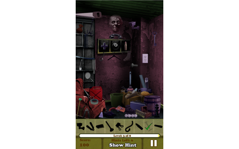 Hidden Object - Haunted House 2- In dem Knobelspiel "Hidden Object - Haunted House 2" gilt es, verborgene Objekte in Bildern aufzuspüren.