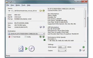 Imgburn: Bevor Sie Ihren PC neu aufsetzen, brennen Sie die Kaspersky Rescue Disk, das Avira Antivir Rescue System und den Daten-Schredder Darik’s Boot and Nuke  auf CD (Bild 1).