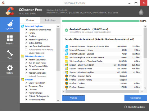 Schicker und schneller: Neben einem moderneren Design soll der Windows-Optimierer Ccleaner 5.0 auch schneller sein als seine Vorgänger-Versionen.