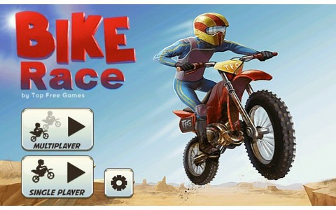 Bike Race - Hierbei handelt es sich um ein Physik-basiertes Spiel, in dem Spieler einen Motorradfahrer durch Kippen des Smartphones und Berühren des Displays steuern. Multiplayer-Modus ist ebenfalls verfügbar. Erforderliche Android-Version: 2.3 oder höher